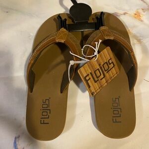 Flojos boys flip flops size 3